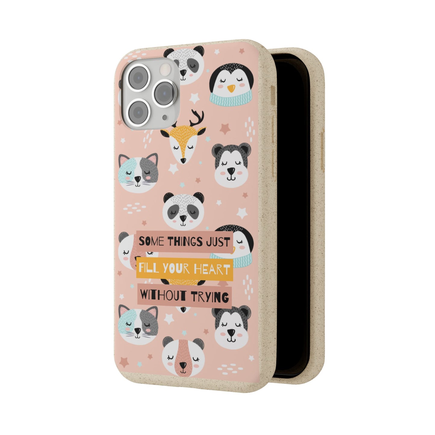 Cute Animal Biodegradable Phone Case, Eco-Friendly Gift, Sustainable Case, Nature Lover Accessory, Cute Phone Cover