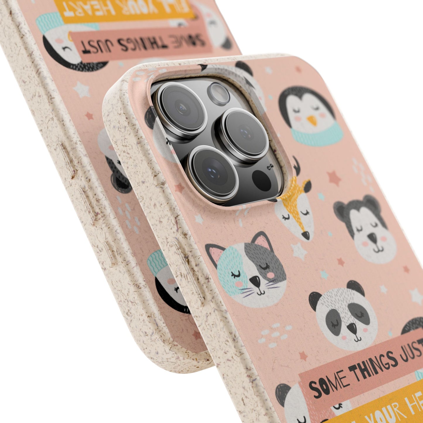 Cute Animal Biodegradable Phone Case, Eco-Friendly Gift, Sustainable Case, Nature Lover Accessory, Cute Phone Cover