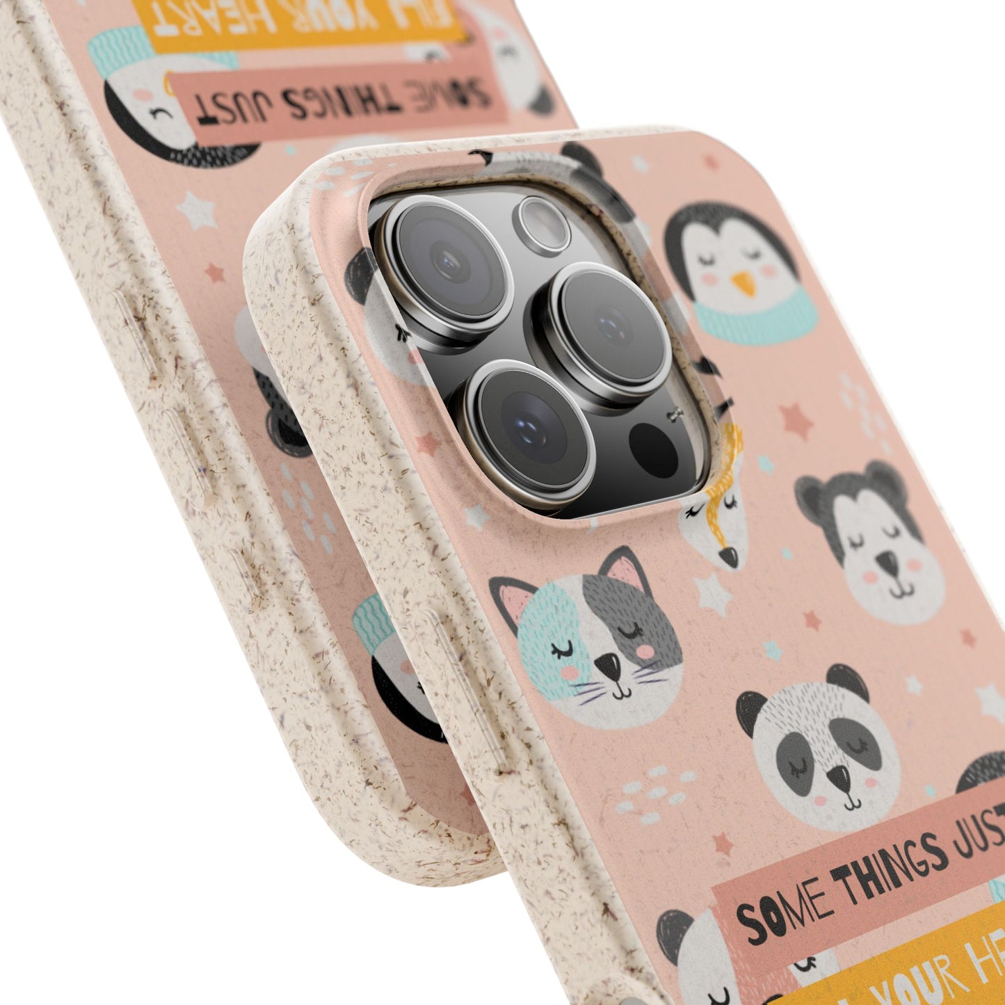 Cute Animal Biodegradable Phone Case, Eco-Friendly Gift, Sustainable Case, Nature Lover Accessory, Cute Phone Cover