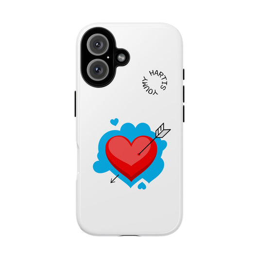 Cute Heart Phone Case, Tough Phone Cover, Valentine's Day Gift, Fun Tech Accessory, Love Themed Case, Heart Design Protectors