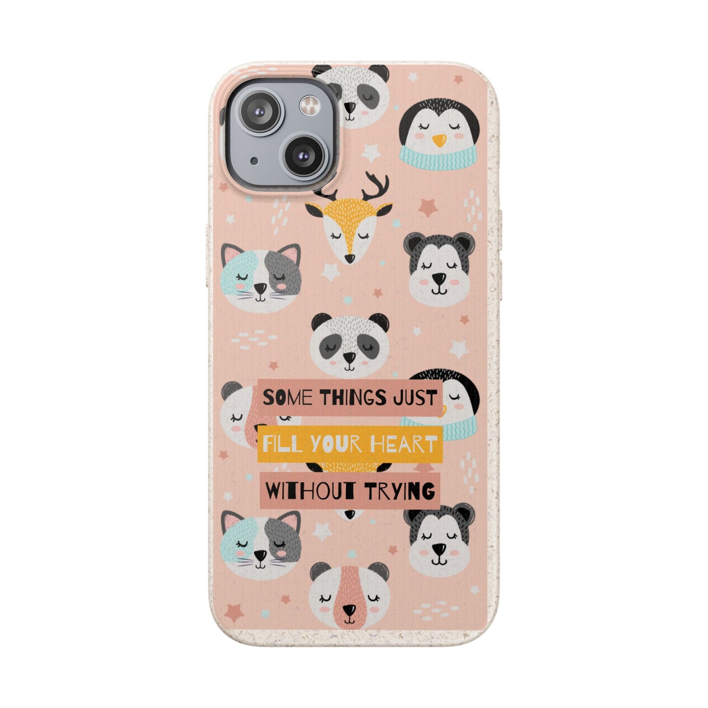 Cute Animal Biodegradable Phone Case, Eco-Friendly Gift, Sustainable Case, Nature Lover Accessory, Cute Phone Cover