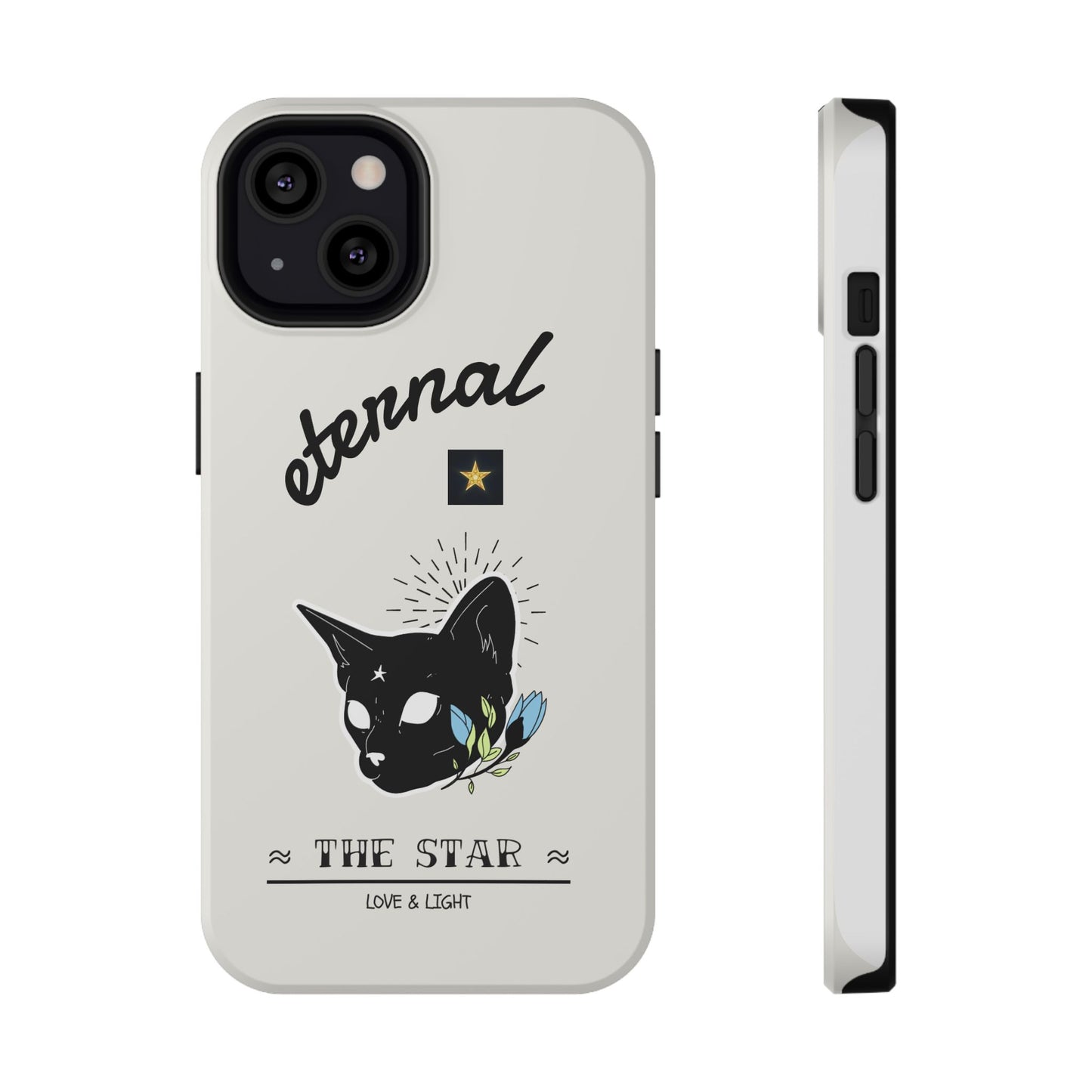 Eternal Star Cat Phone Case - Impact-Resistant, Gift for Cat Lovers, Trendy Accessory, Customizable Design, Modern Phone Protection