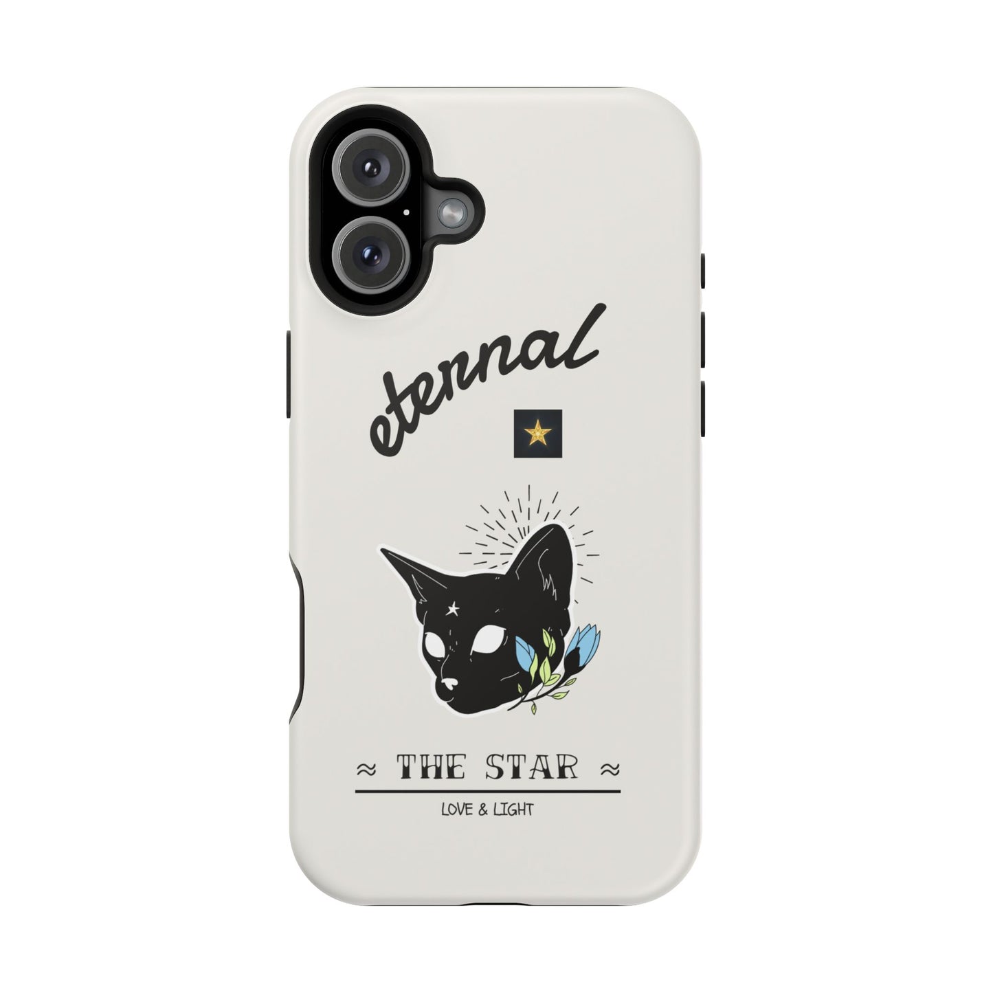 Eternal Star Cat Phone Case - Impact-Resistant, Gift for Cat Lovers, Trendy Accessory, Customizable Design, Modern Phone Protection