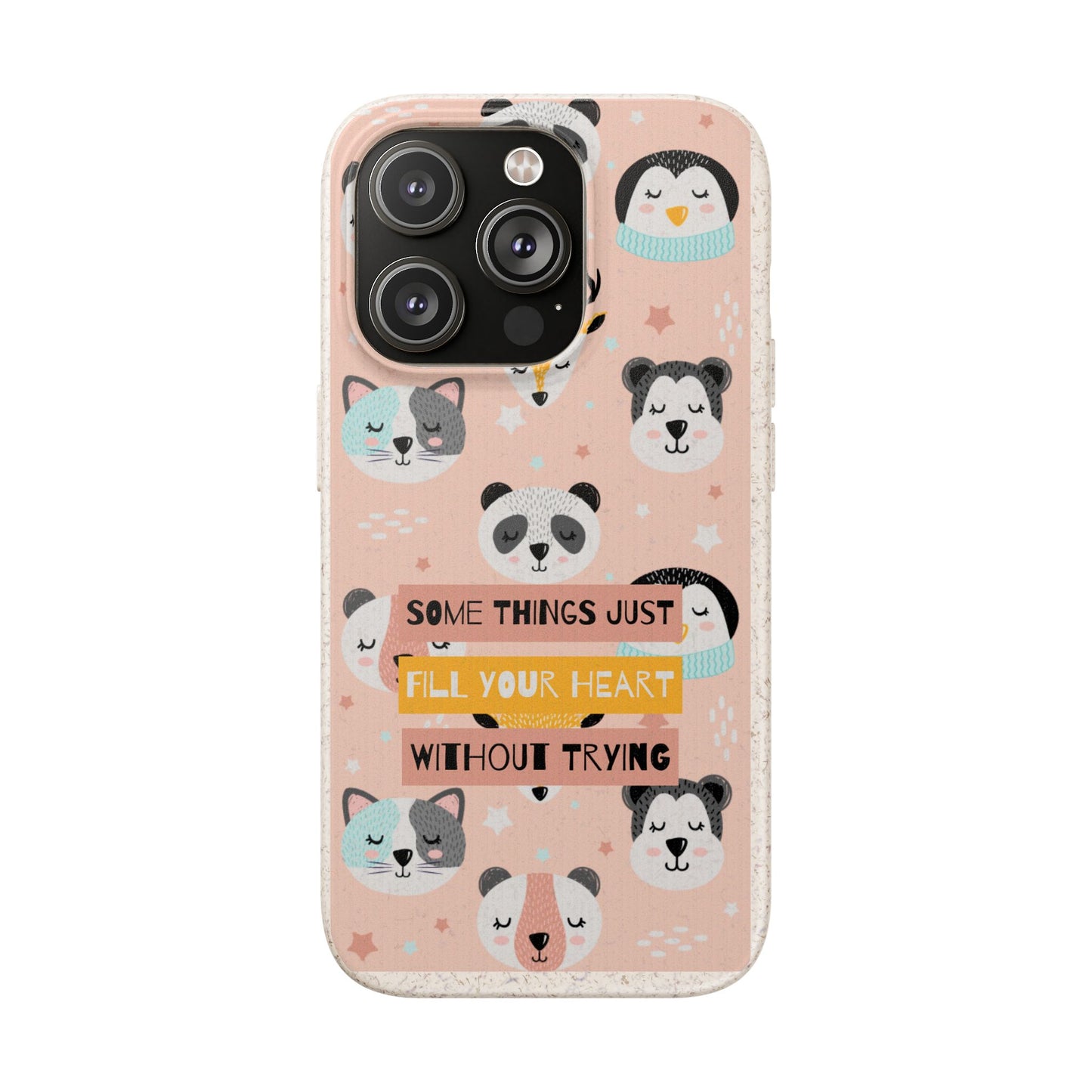 Cute Animal Biodegradable Phone Case, Eco-Friendly Gift, Sustainable Case, Nature Lover Accessory, Cute Phone Cover