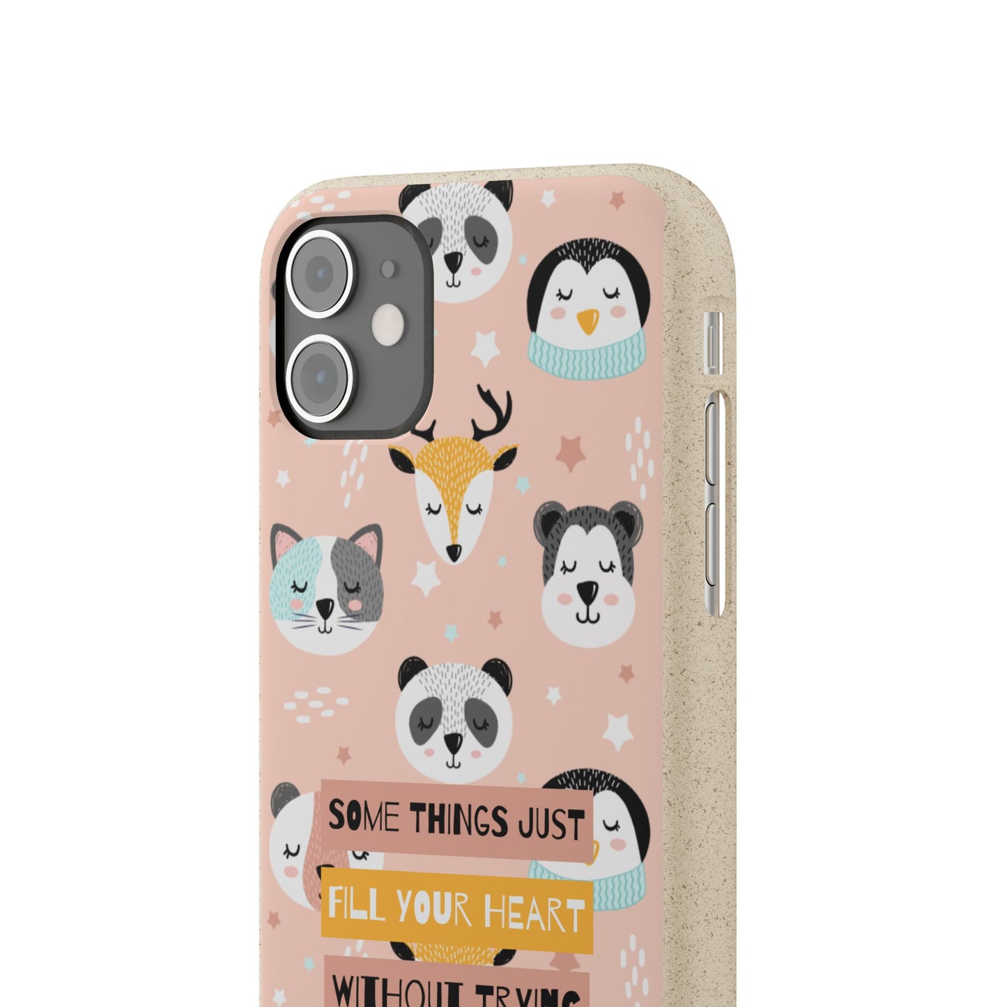 Cute Animal Biodegradable Phone Case, Eco-Friendly Gift, Sustainable Case, Nature Lover Accessory, Cute Phone Cover