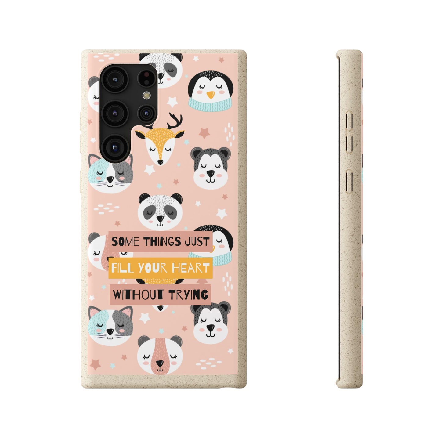 Cute Animal Biodegradable Phone Case, Eco-Friendly Gift, Sustainable Case, Nature Lover Accessory, Cute Phone Cover