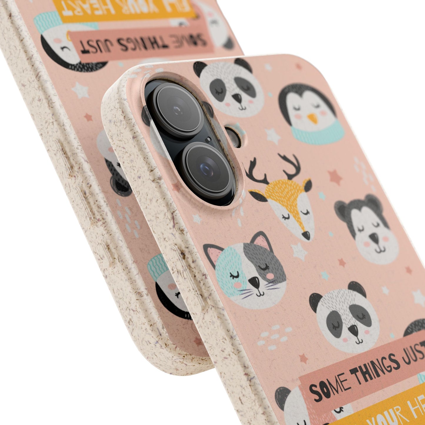 Cute Animal Biodegradable Phone Case, Eco-Friendly Gift, Sustainable Case, Nature Lover Accessory, Cute Phone Cover
