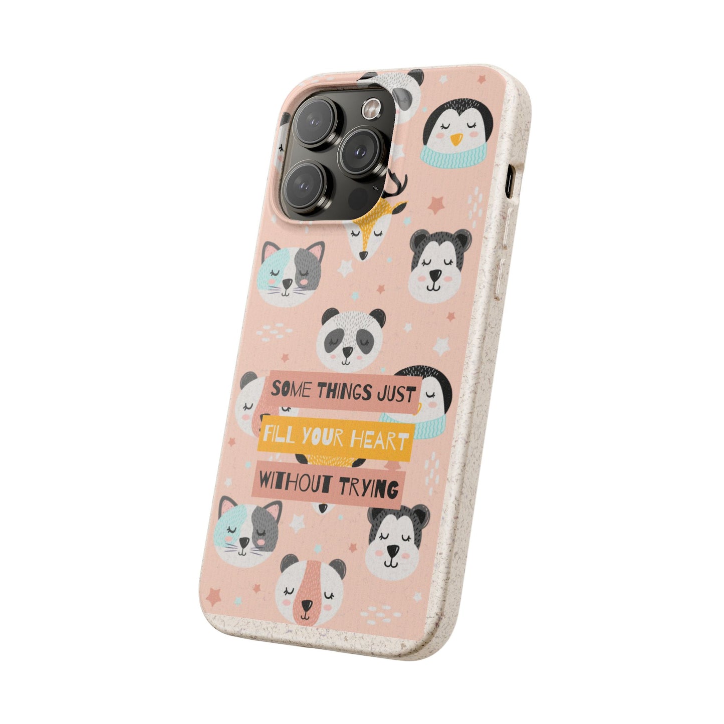 Cute Animal Biodegradable Phone Case, Eco-Friendly Gift, Sustainable Case, Nature Lover Accessory, Cute Phone Cover