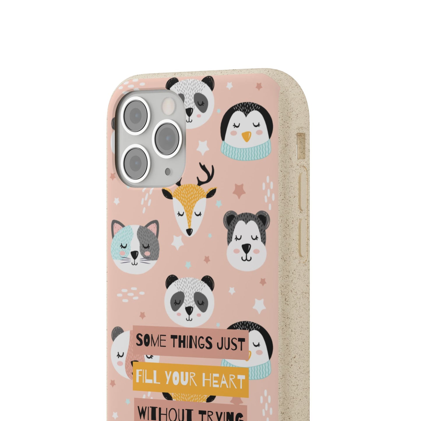 Cute Animal Biodegradable Phone Case, Eco-Friendly Gift, Sustainable Case, Nature Lover Accessory, Cute Phone Cover