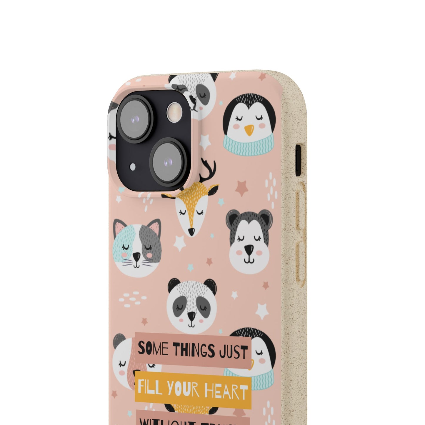 Cute Animal Biodegradable Phone Case, Eco-Friendly Gift, Sustainable Case, Nature Lover Accessory, Cute Phone Cover