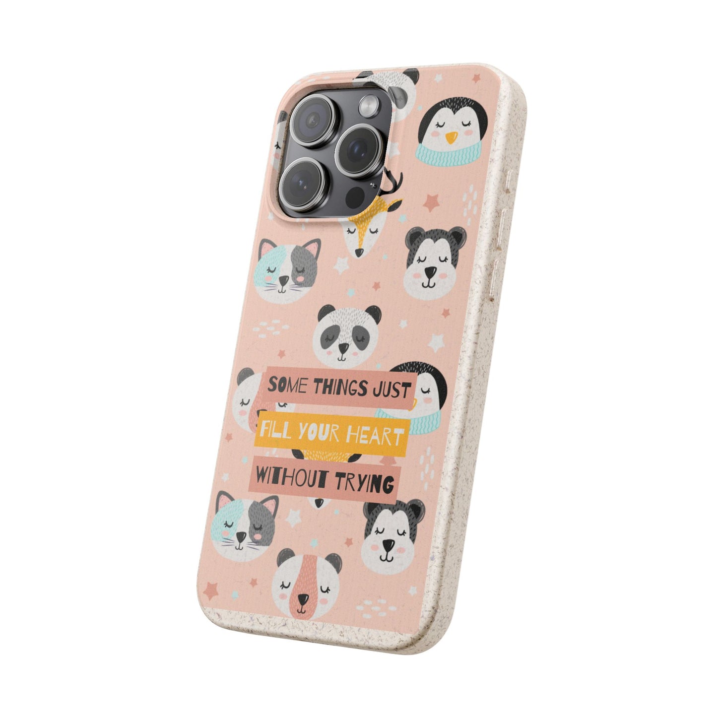 Cute Animal Biodegradable Phone Case, Eco-Friendly Gift, Sustainable Case, Nature Lover Accessory, Cute Phone Cover