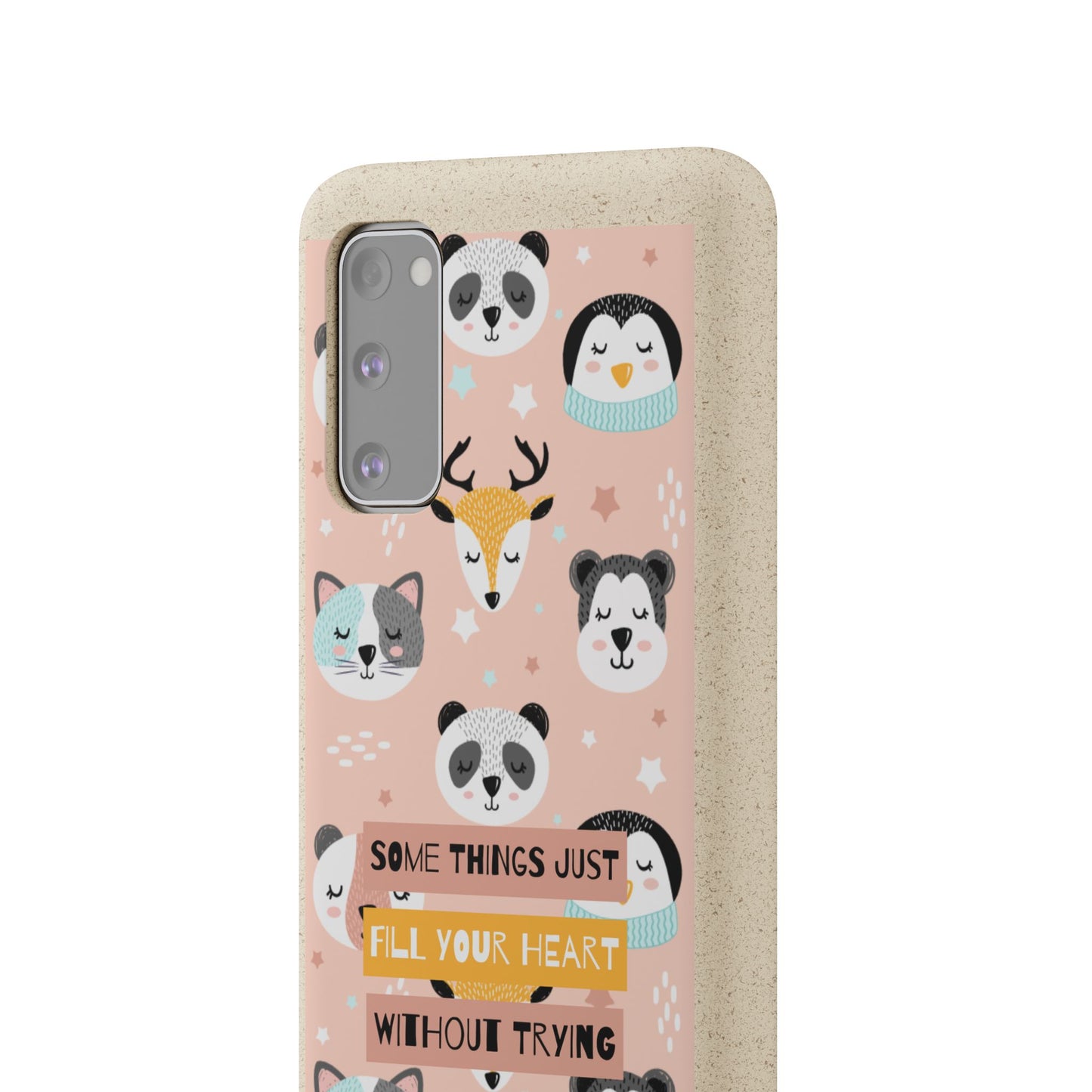 Cute Animal Biodegradable Phone Case, Eco-Friendly Gift, Sustainable Case, Nature Lover Accessory, Cute Phone Cover