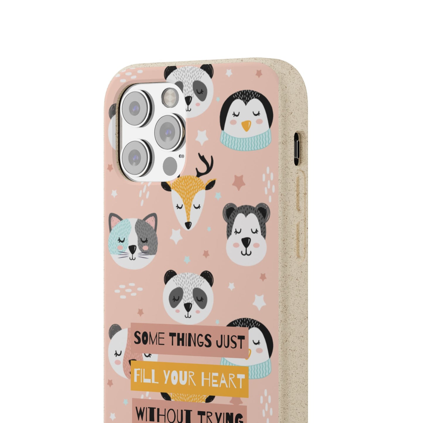 Cute Animal Biodegradable Phone Case, Eco-Friendly Gift, Sustainable Case, Nature Lover Accessory, Cute Phone Cover