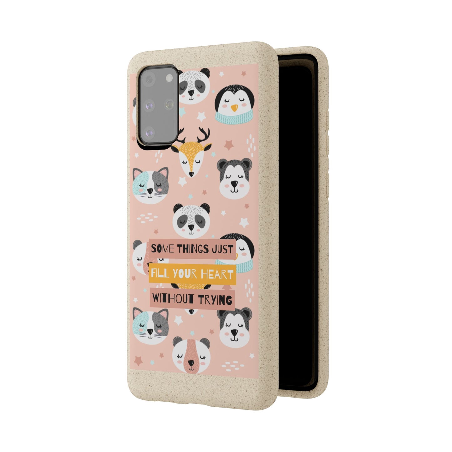 Cute Animal Biodegradable Phone Case, Eco-Friendly Gift, Sustainable Case, Nature Lover Accessory, Cute Phone Cover