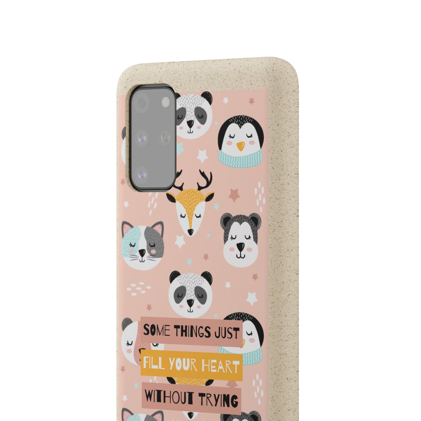Cute Animal Biodegradable Phone Case, Eco-Friendly Gift, Sustainable Case, Nature Lover Accessory, Cute Phone Cover
