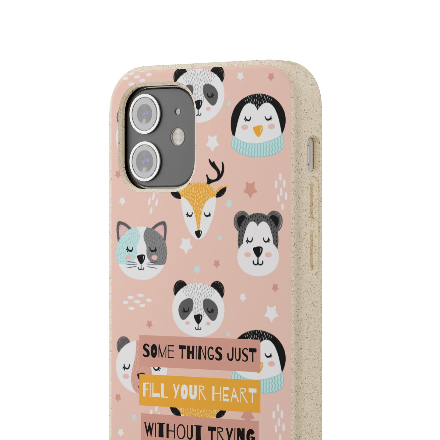 Cute Animal Biodegradable Phone Case, Eco-Friendly Gift, Sustainable Case, Nature Lover Accessory, Cute Phone Cover