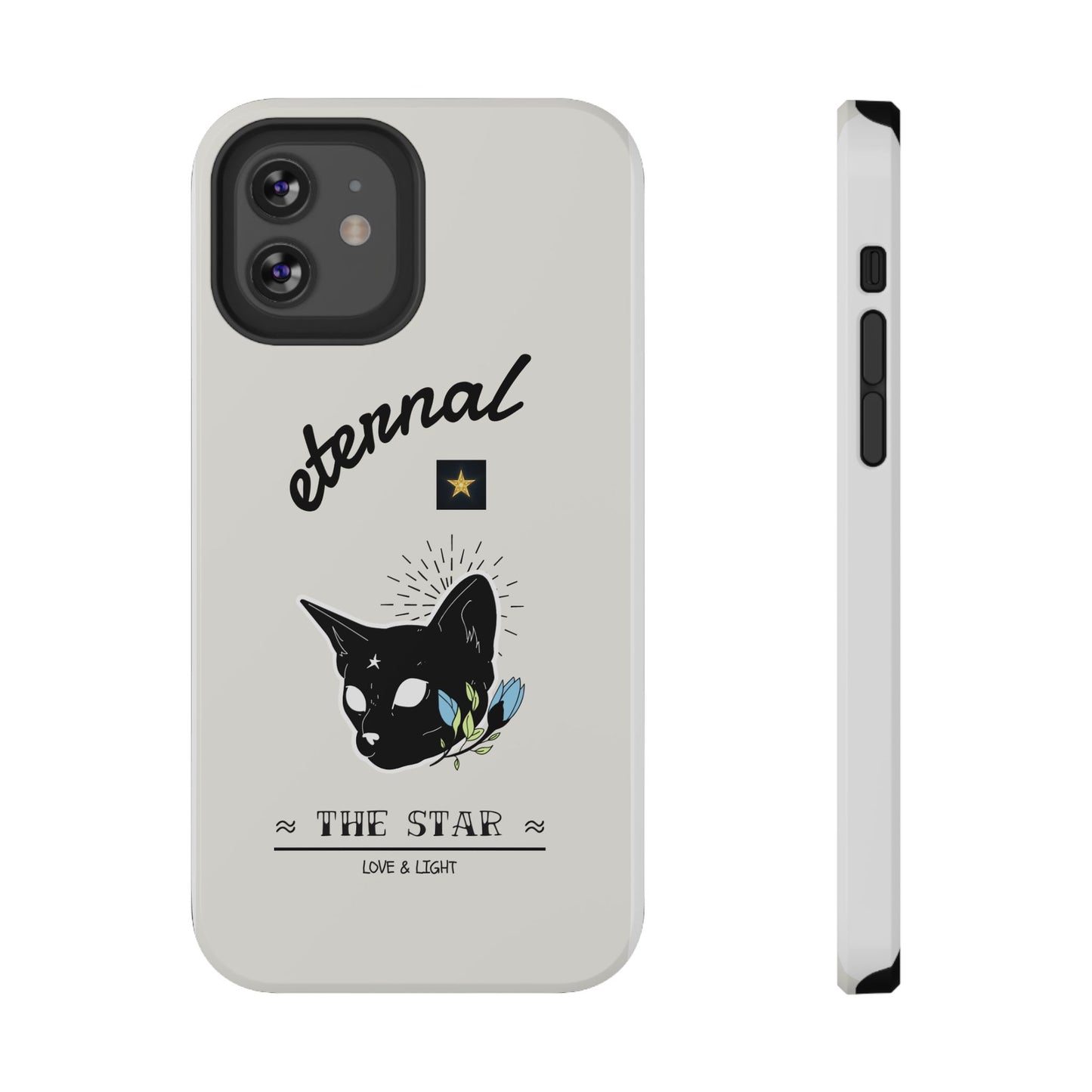 Eternal Star Cat Phone Case - Impact-Resistant, Gift for Cat Lovers, Trendy Accessory, Customizable Design, Modern Phone Protection