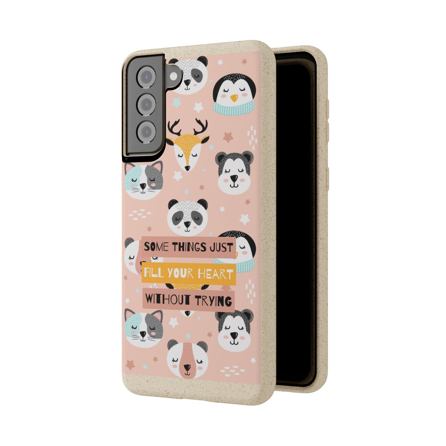 Cute Animal Biodegradable Phone Case, Eco-Friendly Gift, Sustainable Case, Nature Lover Accessory, Cute Phone Cover