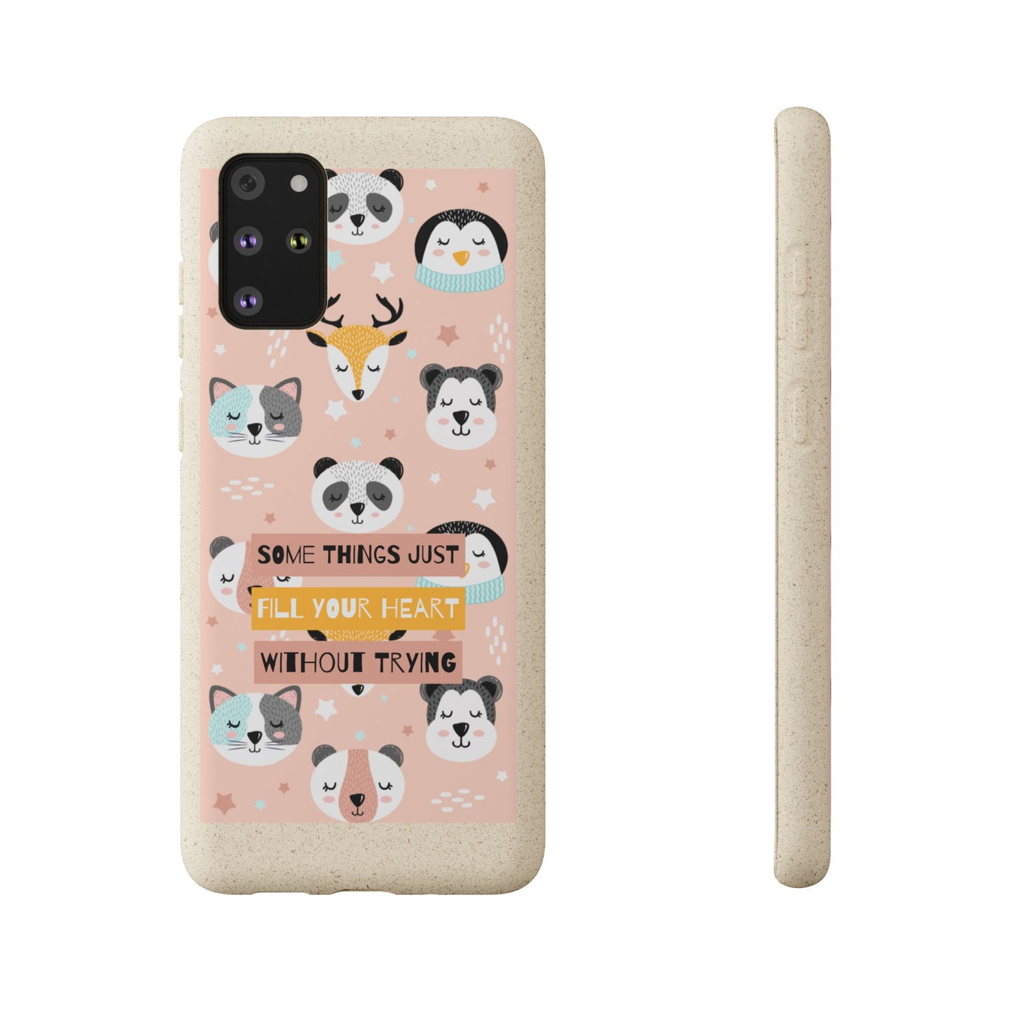 Cute Animal Biodegradable Phone Case, Eco-Friendly Gift, Sustainable Case, Nature Lover Accessory, Cute Phone Cover
