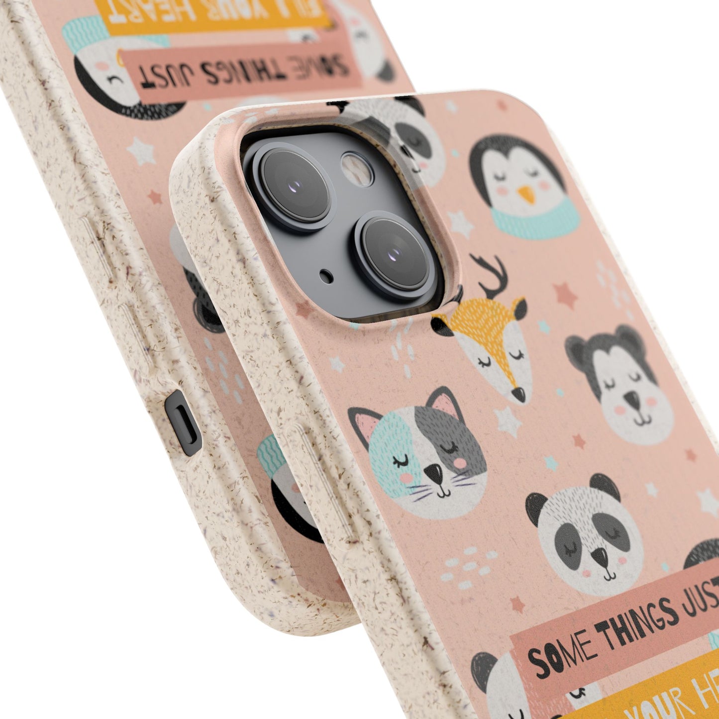 Cute Animal Biodegradable Phone Case, Eco-Friendly Gift, Sustainable Case, Nature Lover Accessory, Cute Phone Cover