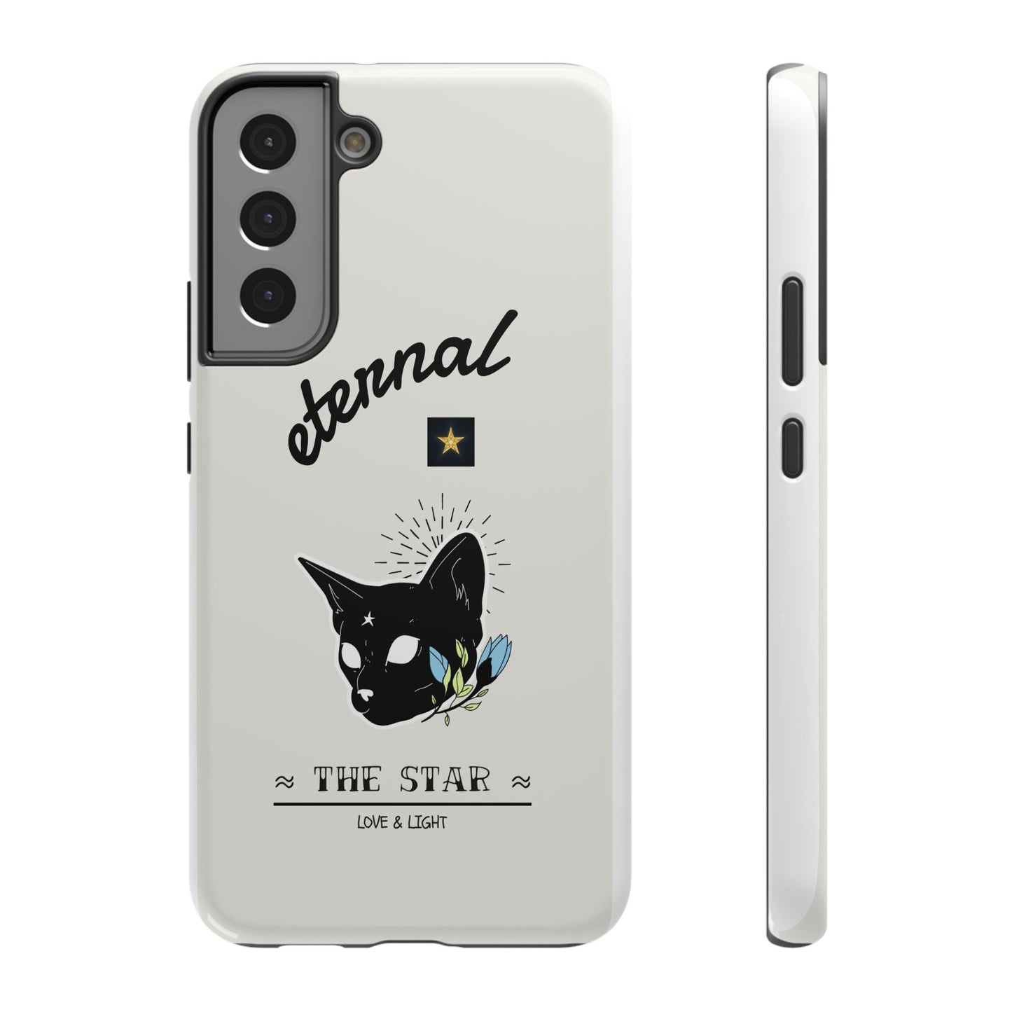 Eternal Star Cat Phone Case - Impact-Resistant, Gift for Cat Lovers, Trendy Accessory, Customizable Design, Modern Phone Protection