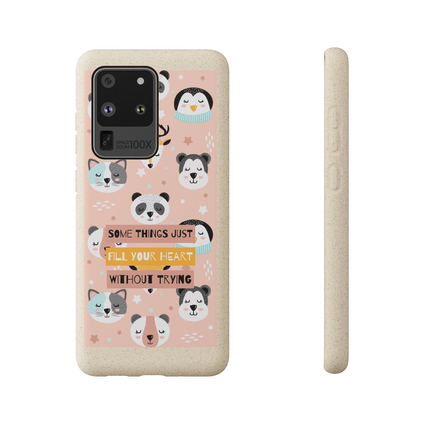 Cute Animal Biodegradable Phone Case, Eco-Friendly Gift, Sustainable Case, Nature Lover Accessory, Cute Phone Cover
