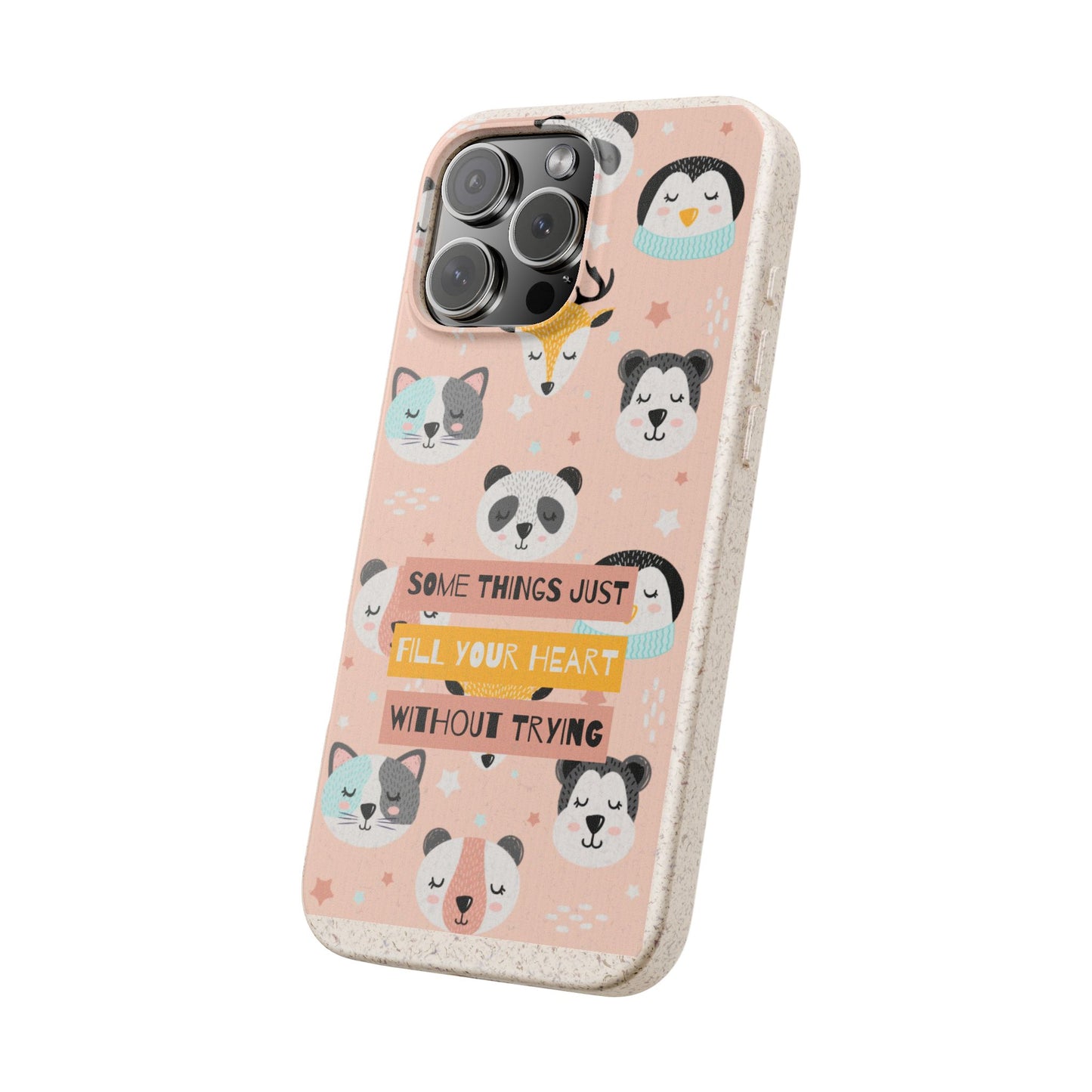 Cute Animal Biodegradable Phone Case, Eco-Friendly Gift, Sustainable Case, Nature Lover Accessory, Cute Phone Cover