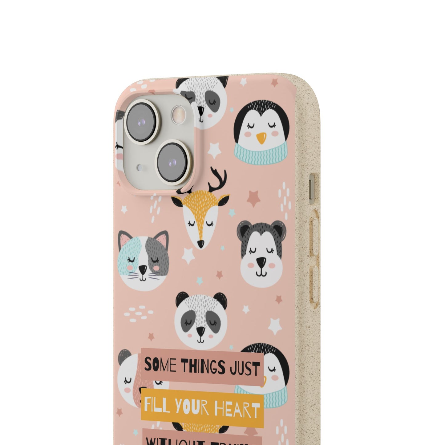 Cute Animal Biodegradable Phone Case, Eco-Friendly Gift, Sustainable Case, Nature Lover Accessory, Cute Phone Cover