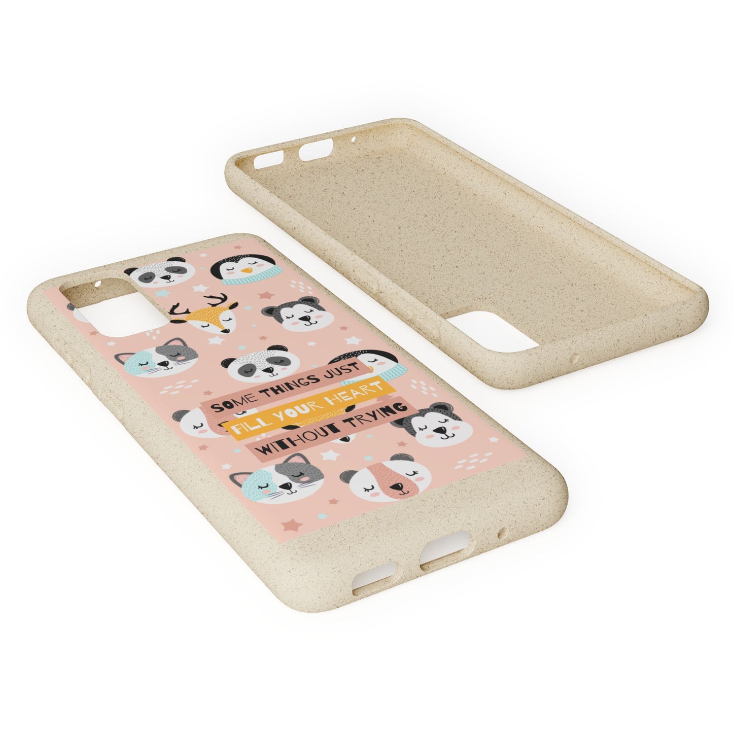 Cute Animal Biodegradable Phone Case, Eco-Friendly Gift, Sustainable Case, Nature Lover Accessory, Cute Phone Cover