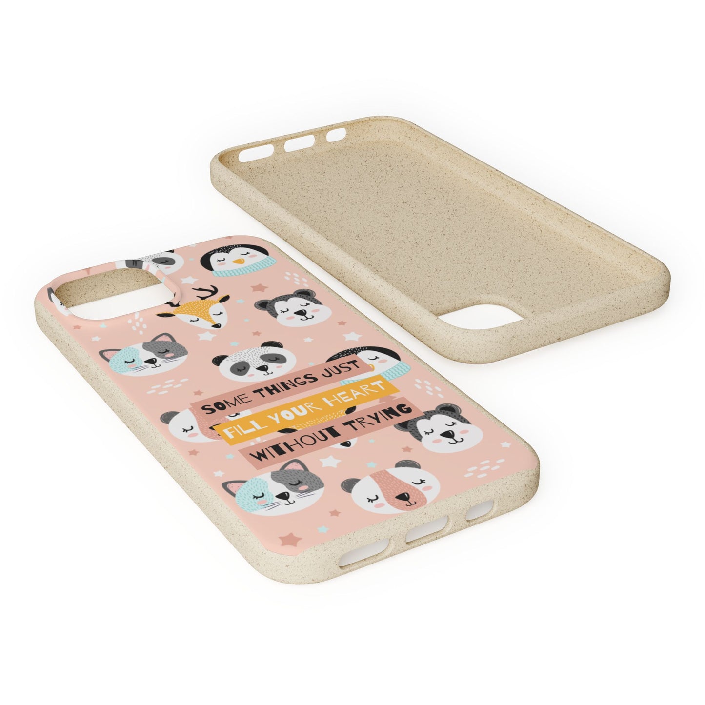 Cute Animal Biodegradable Phone Case, Eco-Friendly Gift, Sustainable Case, Nature Lover Accessory, Cute Phone Cover