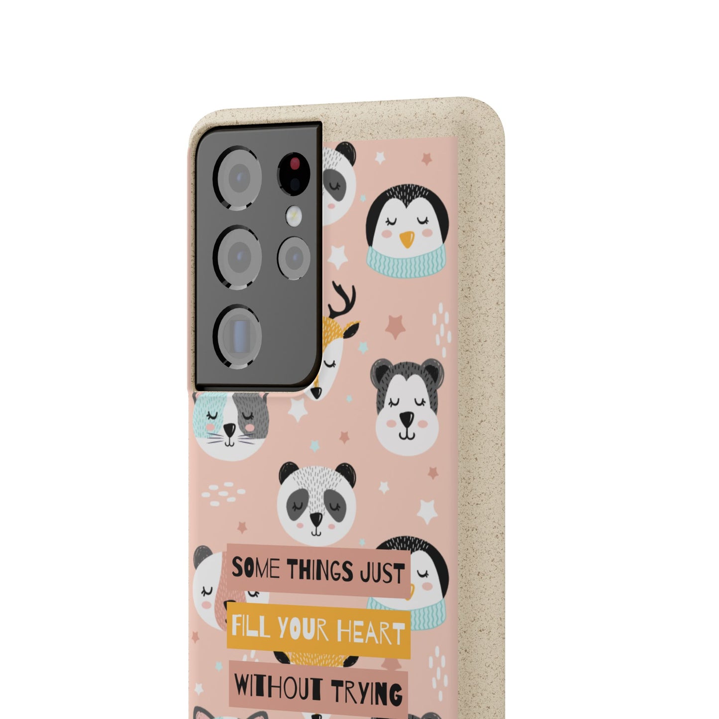 Cute Animal Biodegradable Phone Case, Eco-Friendly Gift, Sustainable Case, Nature Lover Accessory, Cute Phone Cover