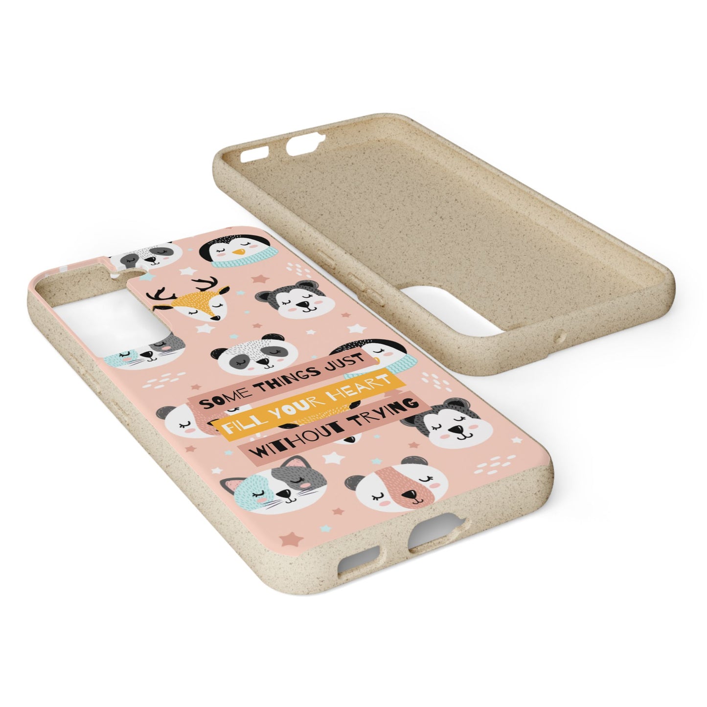 Cute Animal Biodegradable Phone Case, Eco-Friendly Gift, Sustainable Case, Nature Lover Accessory, Cute Phone Cover