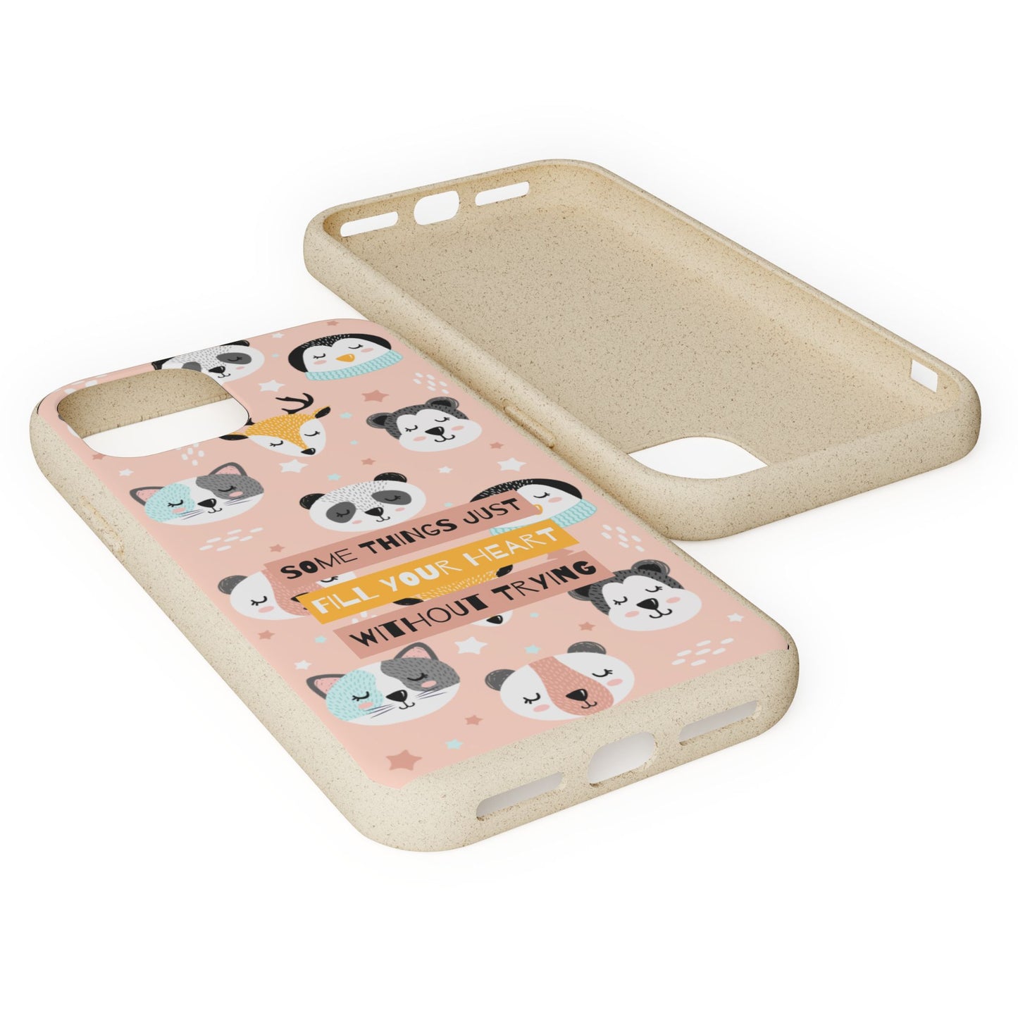 Cute Animal Biodegradable Phone Case, Eco-Friendly Gift, Sustainable Case, Nature Lover Accessory, Cute Phone Cover