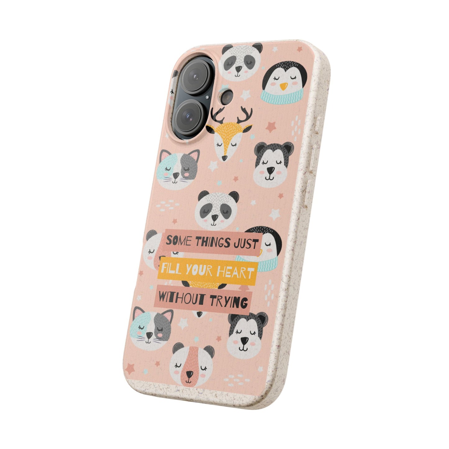 Cute Animal Biodegradable Phone Case, Eco-Friendly Gift, Sustainable Case, Nature Lover Accessory, Cute Phone Cover