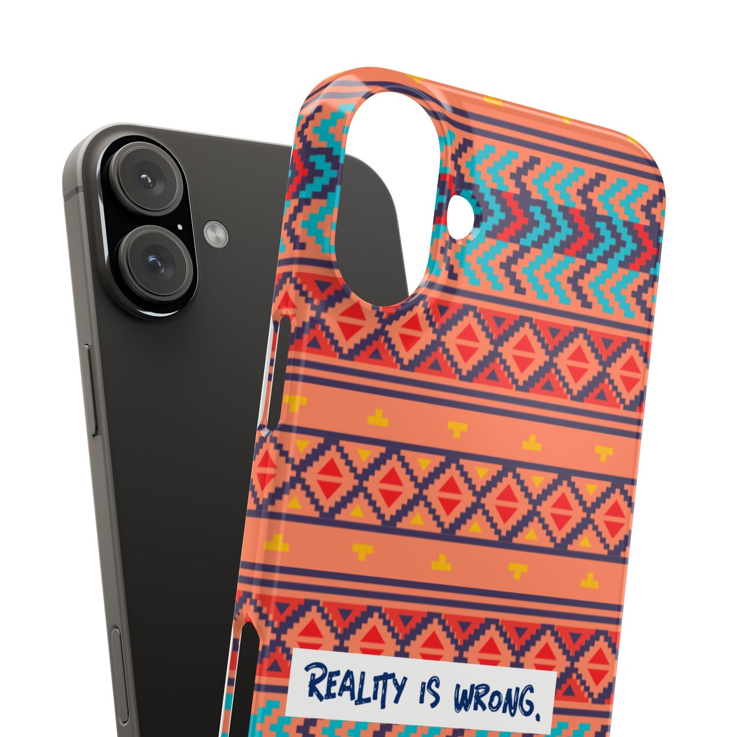 Vibrant Inspirational Phone Case – Dreamers Gift, Boho Slim Cover, Motivational Tech Accessory, Cute Gift for Her, Colorful Phone Holder