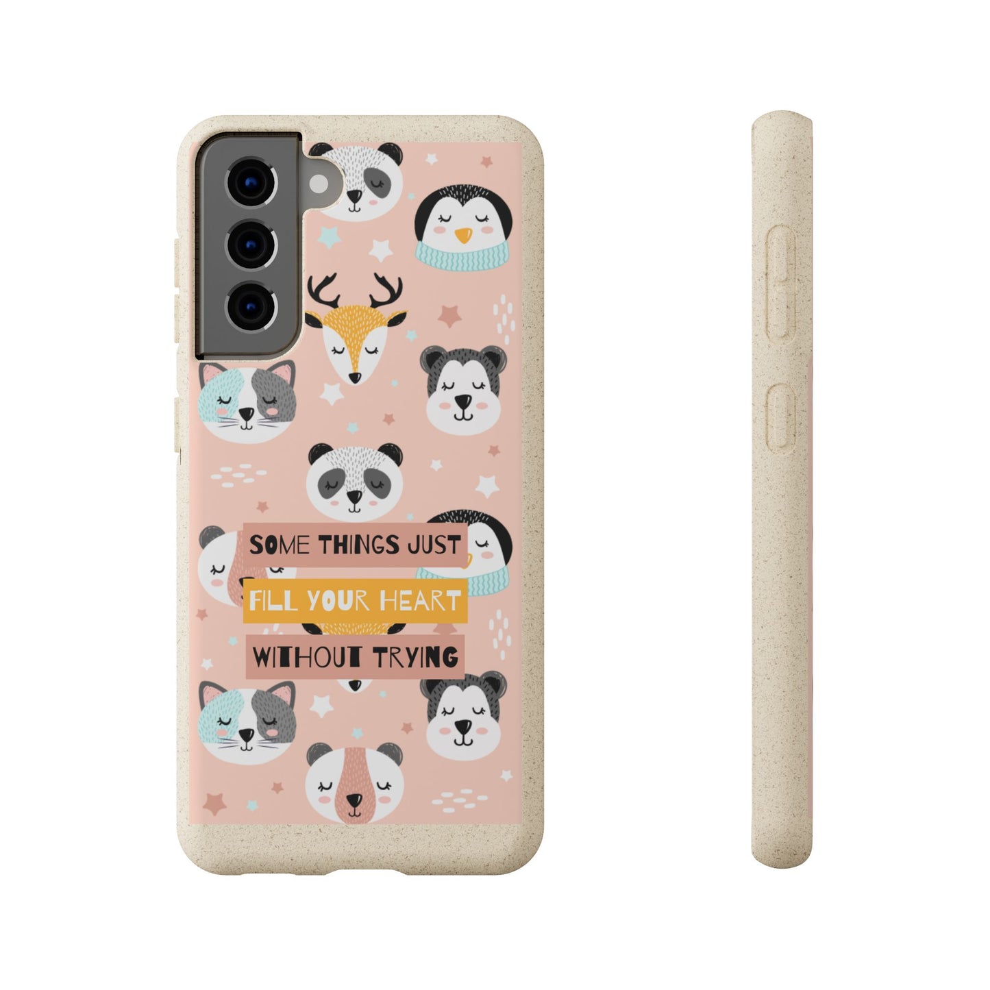Cute Animal Biodegradable Phone Case, Eco-Friendly Gift, Sustainable Case, Nature Lover Accessory, Cute Phone Cover
