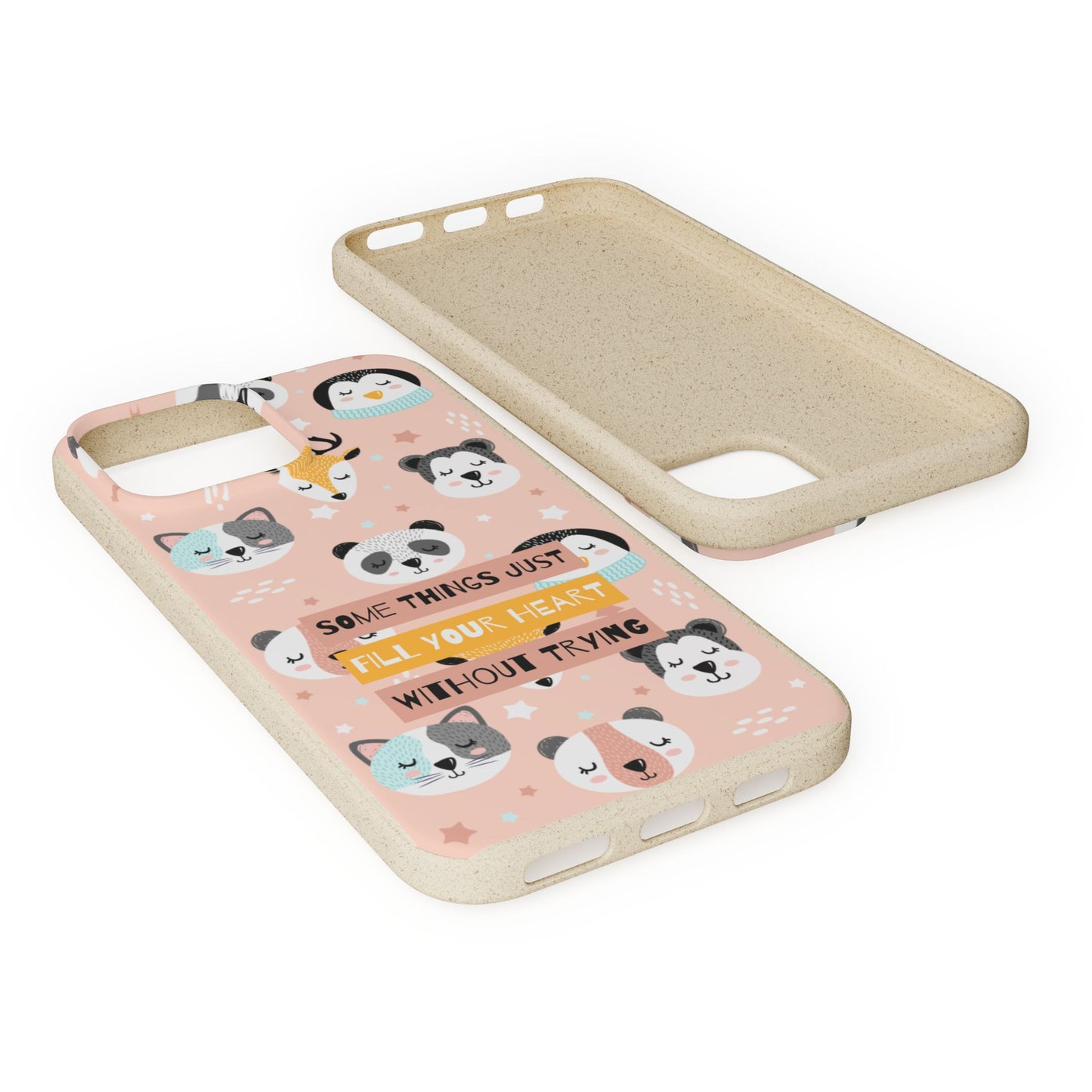 Cute Animal Biodegradable Phone Case, Eco-Friendly Gift, Sustainable Case, Nature Lover Accessory, Cute Phone Cover