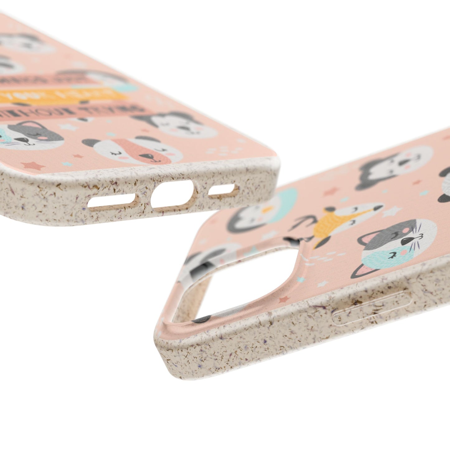 Cute Animal Biodegradable Phone Case, Eco-Friendly Gift, Sustainable Case, Nature Lover Accessory, Cute Phone Cover