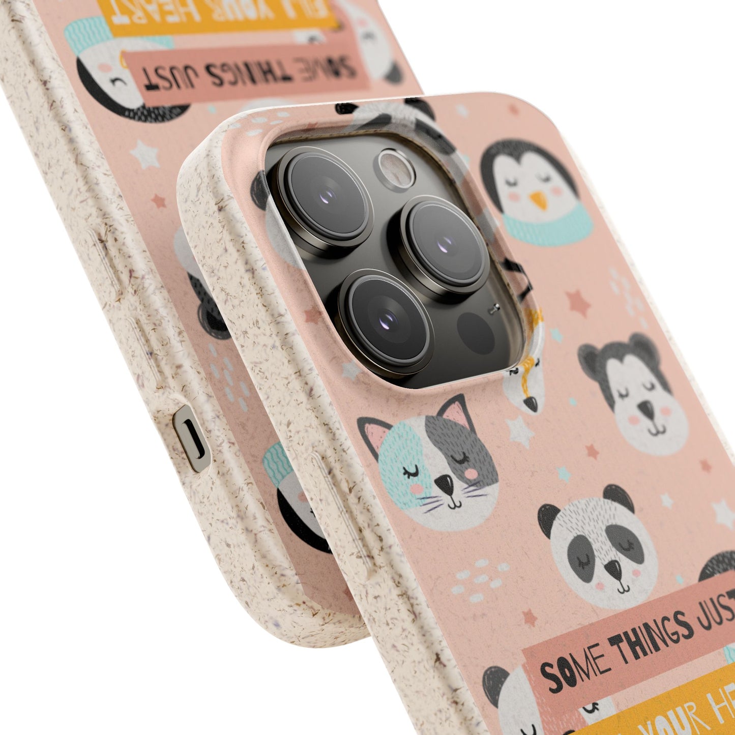 Cute Animal Biodegradable Phone Case, Eco-Friendly Gift, Sustainable Case, Nature Lover Accessory, Cute Phone Cover