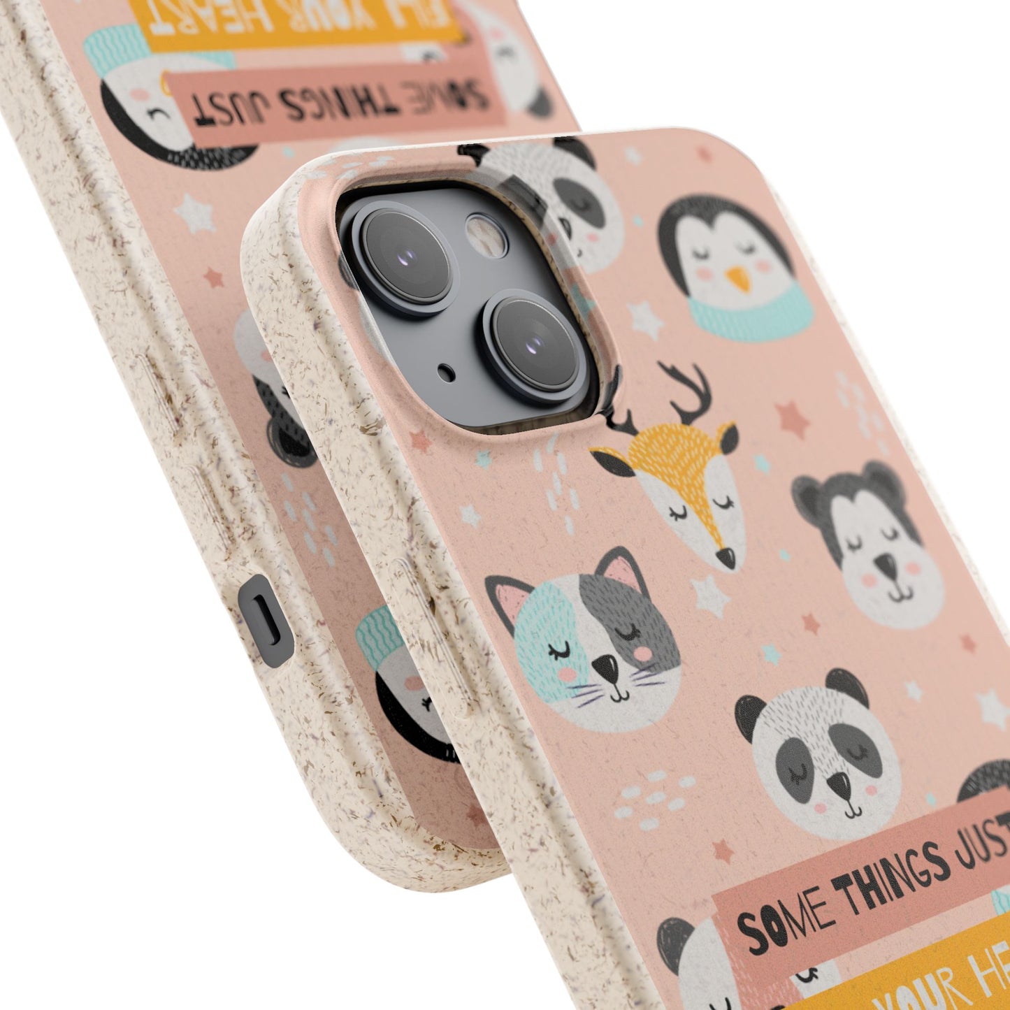 Cute Animal Biodegradable Phone Case, Eco-Friendly Gift, Sustainable Case, Nature Lover Accessory, Cute Phone Cover