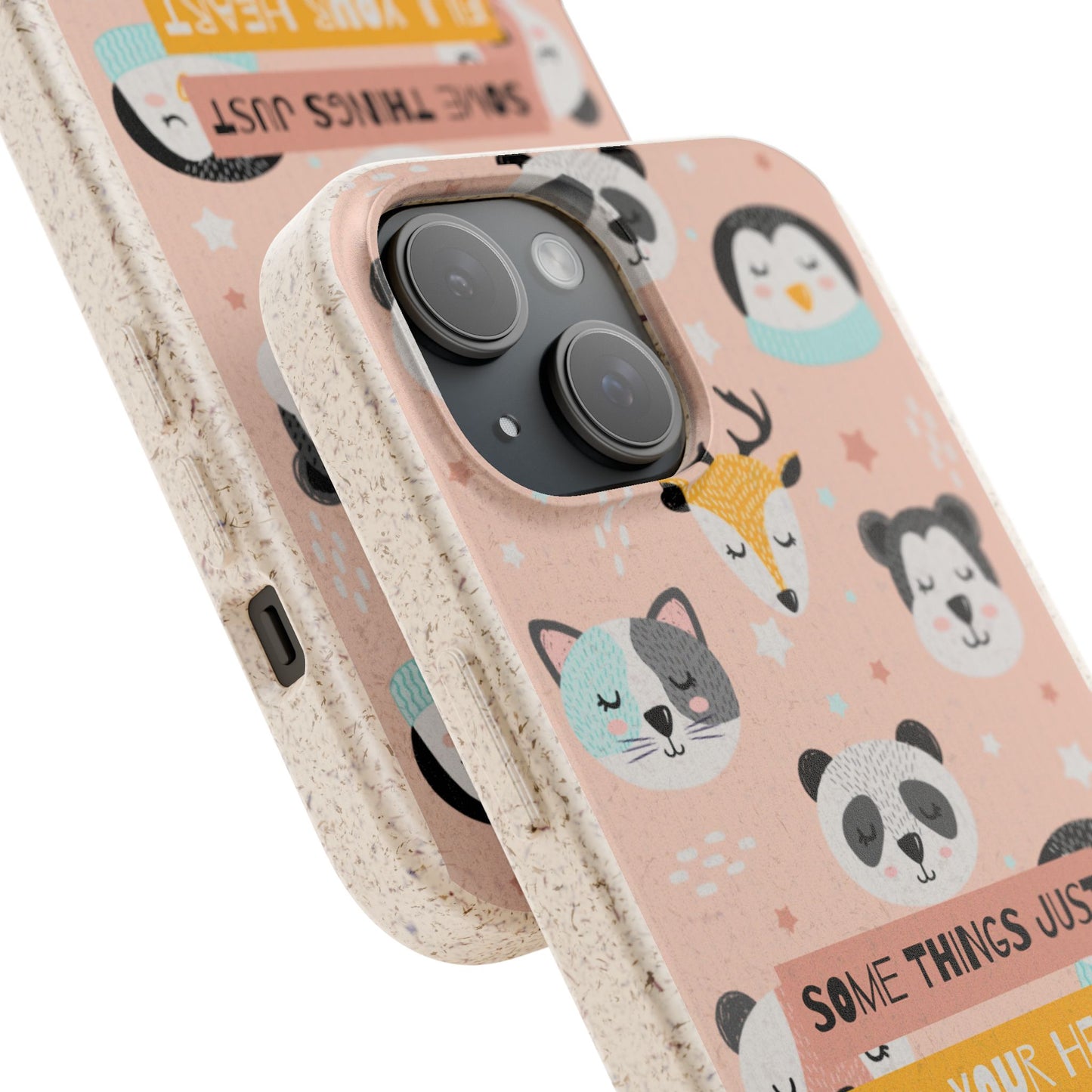 Cute Animal Biodegradable Phone Case, Eco-Friendly Gift, Sustainable Case, Nature Lover Accessory, Cute Phone Cover