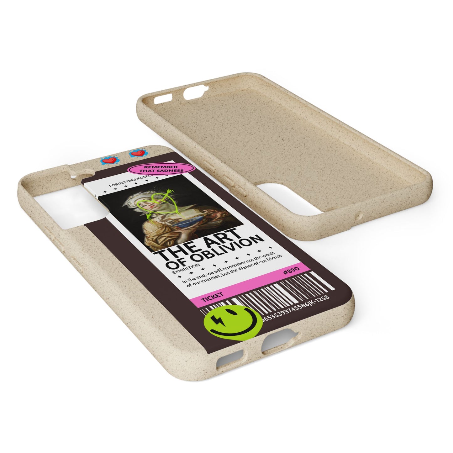 Biodegradable Phone Cases, Eco-Friendly Tech Accessories, Artistic Phone Cover, Sustainable Gift for Creatives, Unique Cell Phone Case