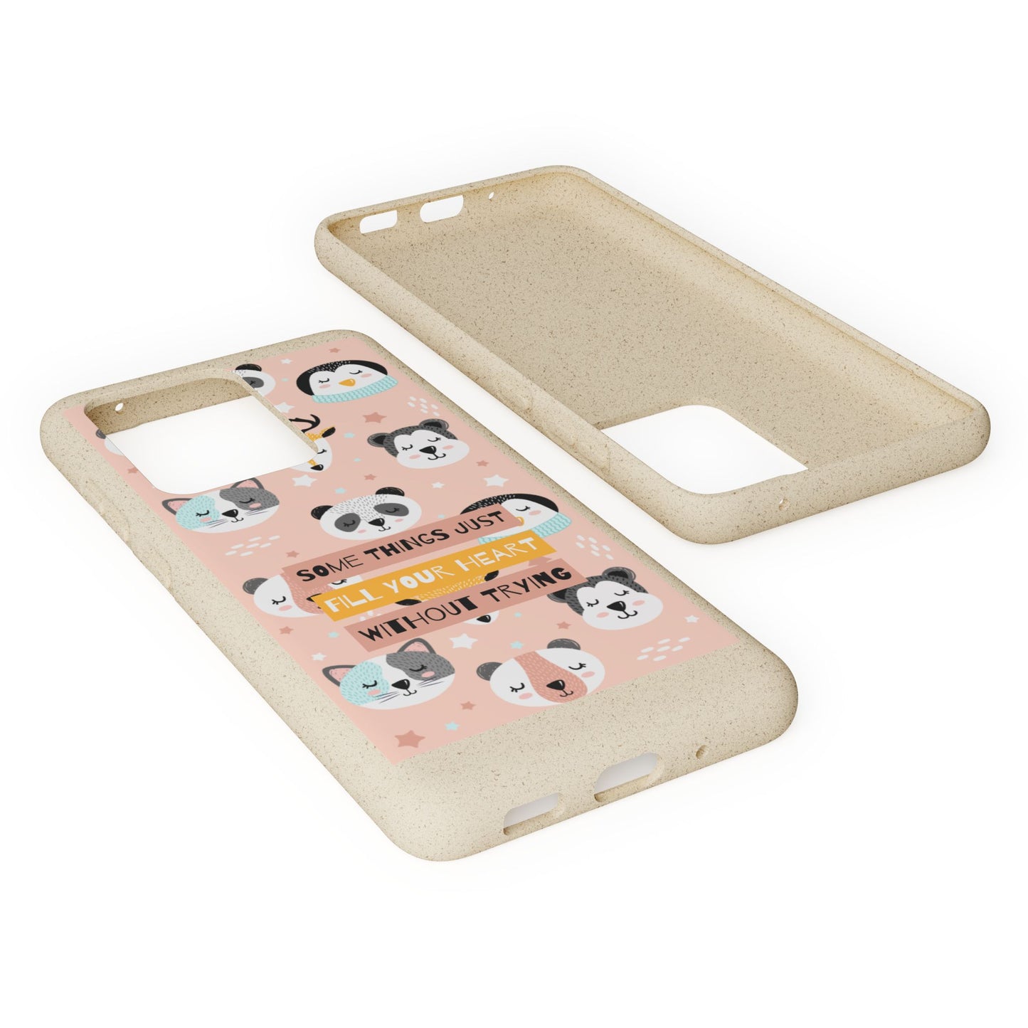 Cute Animal Biodegradable Phone Case, Eco-Friendly Gift, Sustainable Case, Nature Lover Accessory, Cute Phone Cover