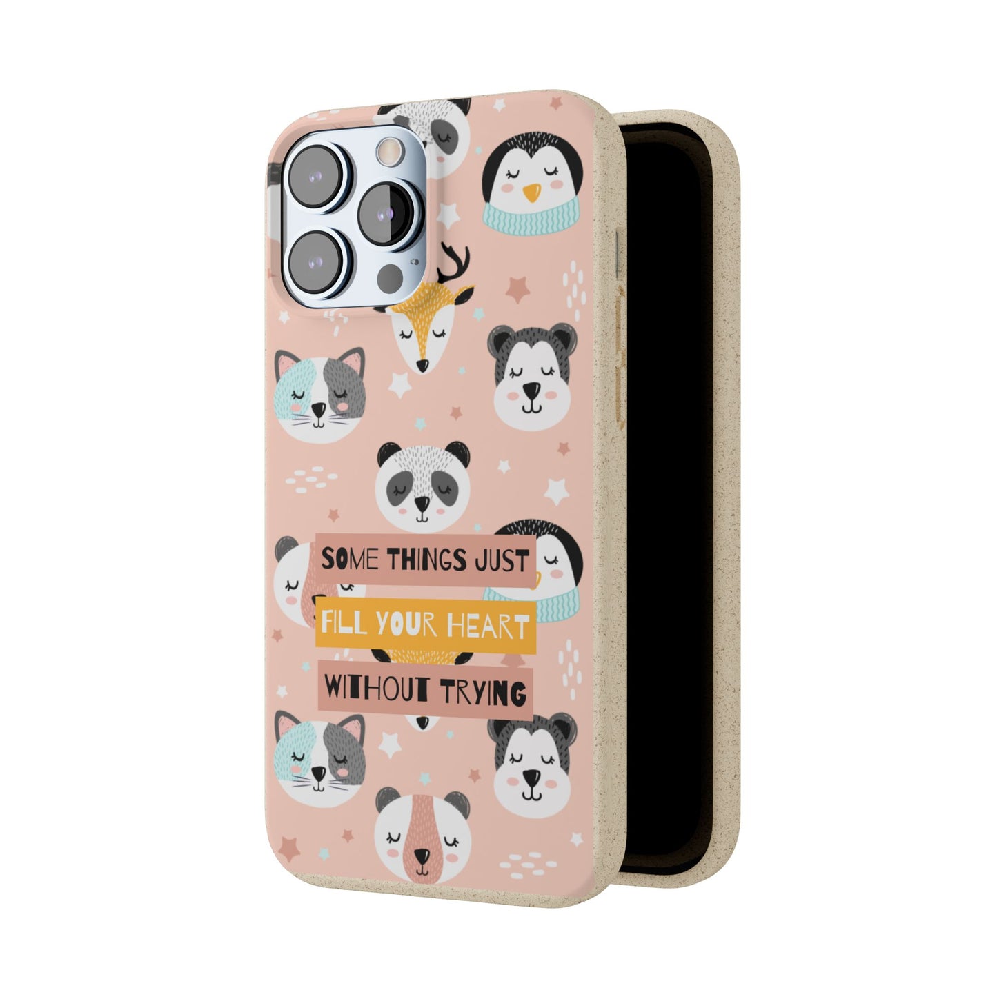 Cute Animal Biodegradable Phone Case, Eco-Friendly Gift, Sustainable Case, Nature Lover Accessory, Cute Phone Cover