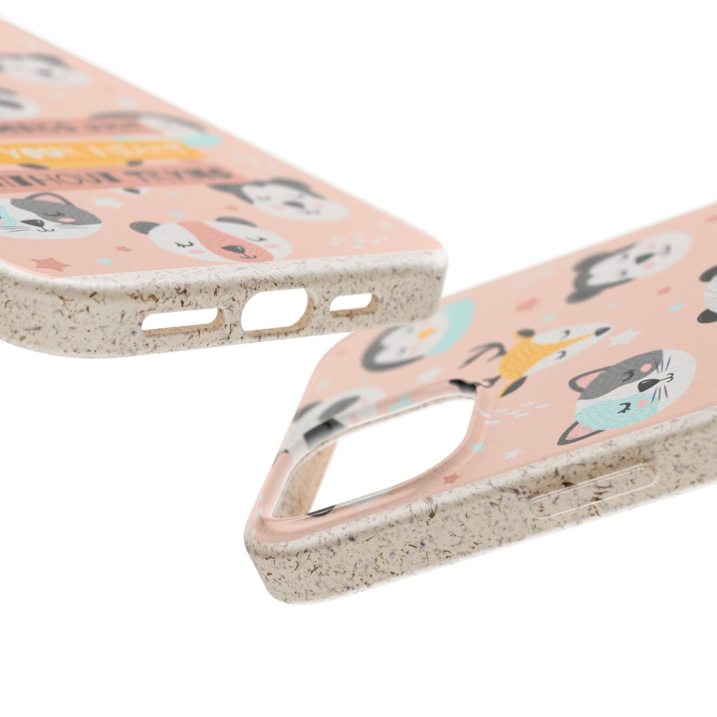 Cute Animal Biodegradable Phone Case, Eco-Friendly Gift, Sustainable Case, Nature Lover Accessory, Cute Phone Cover