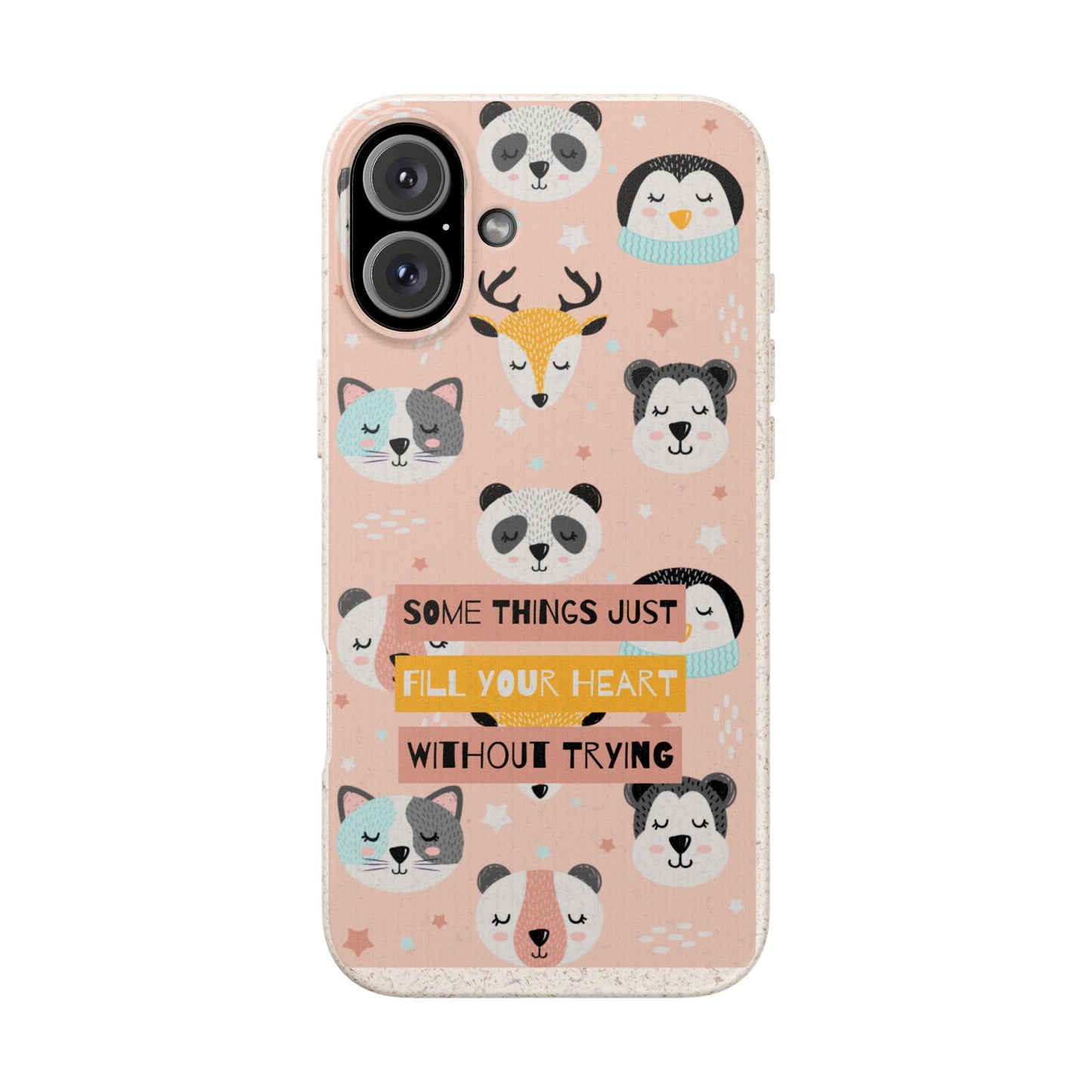 Cute Animal Biodegradable Phone Case, Eco-Friendly Gift, Sustainable Case, Nature Lover Accessory, Cute Phone Cover