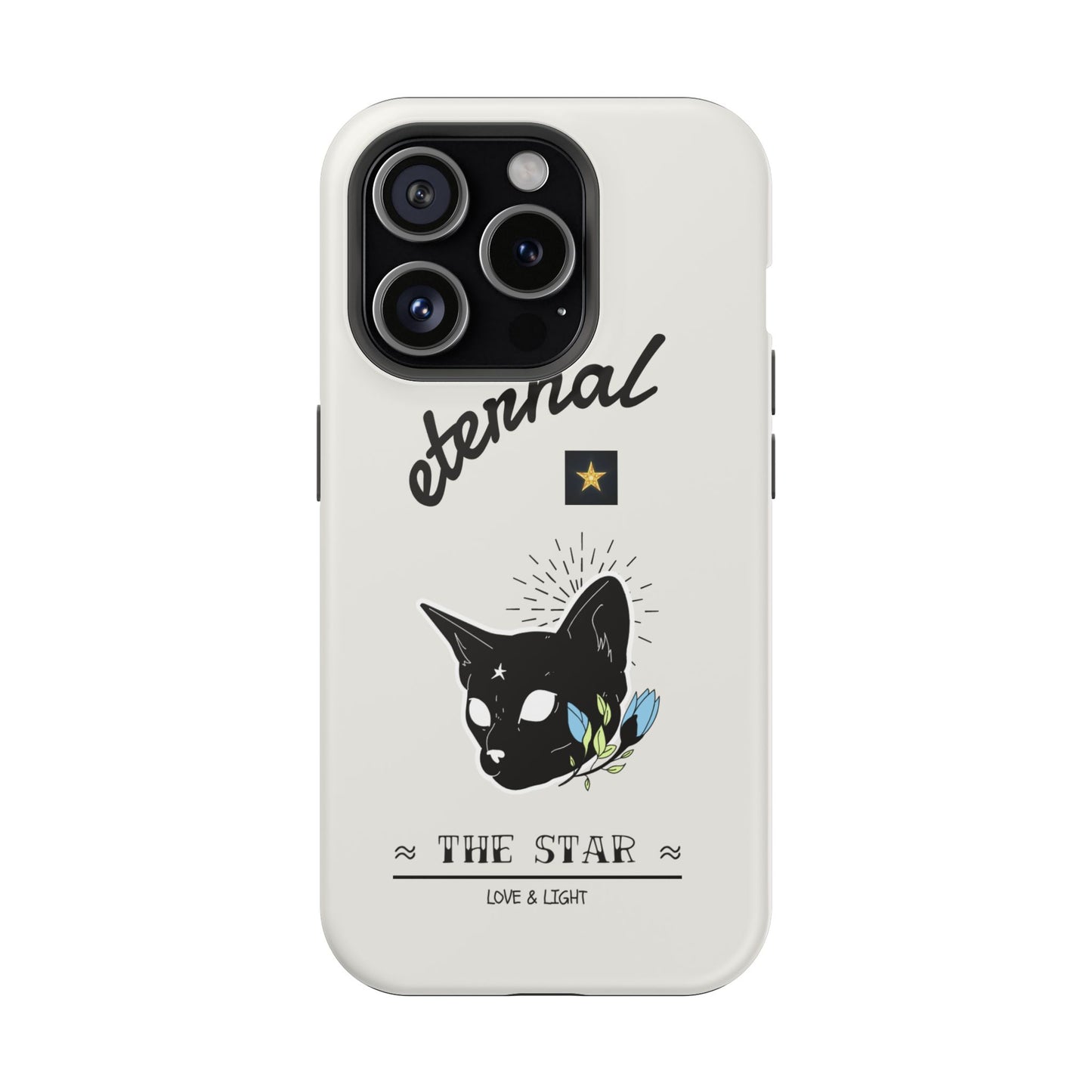 Eternal Star Cat Phone Case - Impact-Resistant, Gift for Cat Lovers, Trendy Accessory, Customizable Design, Modern Phone Protection