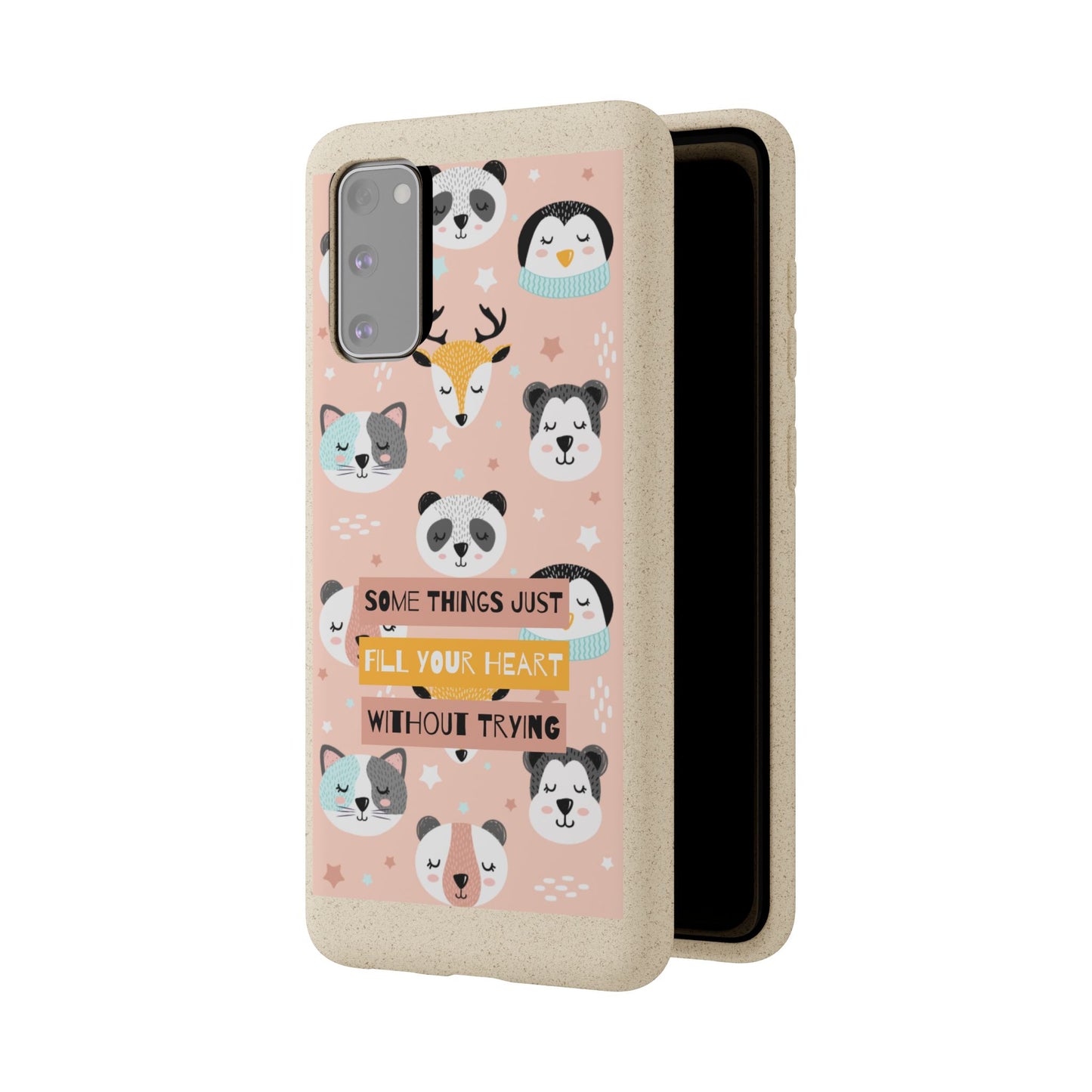 Cute Animal Biodegradable Phone Case, Eco-Friendly Gift, Sustainable Case, Nature Lover Accessory, Cute Phone Cover