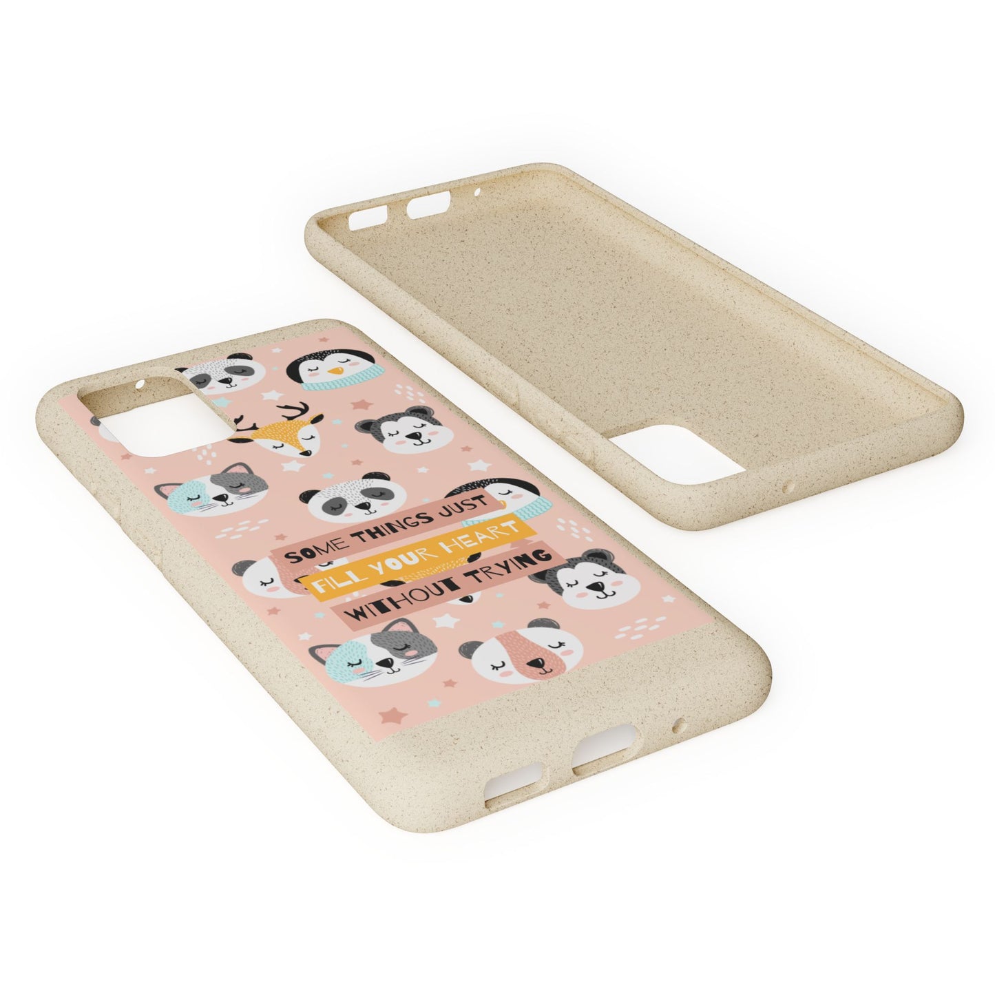 Cute Animal Biodegradable Phone Case, Eco-Friendly Gift, Sustainable Case, Nature Lover Accessory, Cute Phone Cover