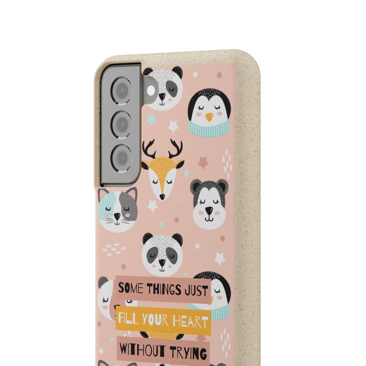 Cute Animal Biodegradable Phone Case, Eco-Friendly Gift, Sustainable Case, Nature Lover Accessory, Cute Phone Cover